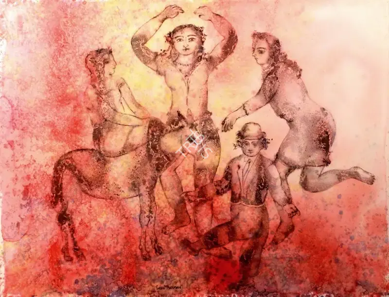Burman, Sakti (Artist). An Autumn Morning. Watercolour on paper, 2006 | Painting  | 00867088