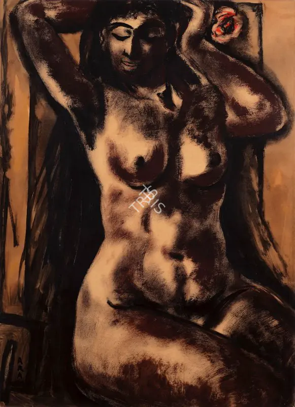 Ara, K.H. (Artist). Nude, c.1961 | Painting