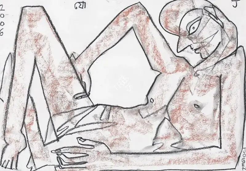 Chowdhury, Jogen (Artist). Women, 2006 | Painting