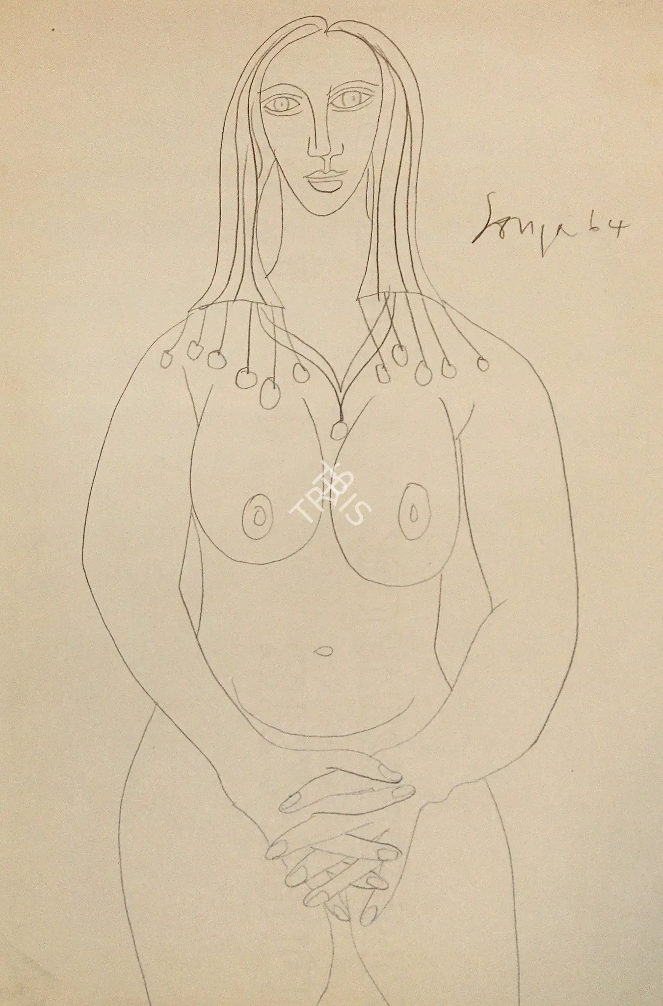 Souza, F.N. (Artist). Untitled, 1964 | Drawing