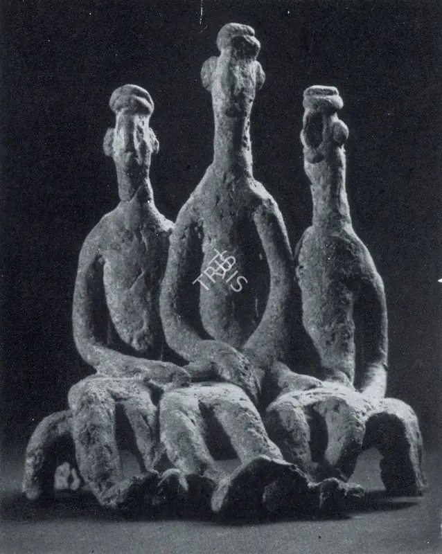 Bhagat, Dhanraj (Artist). Men Sitting. 1961 | Marg, December 1962 | Sculpture | FineArts | 00674817