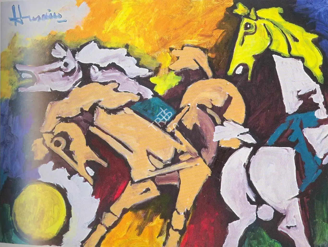 Husain, M.F. (Artist). Untitled, 1990s | Painting