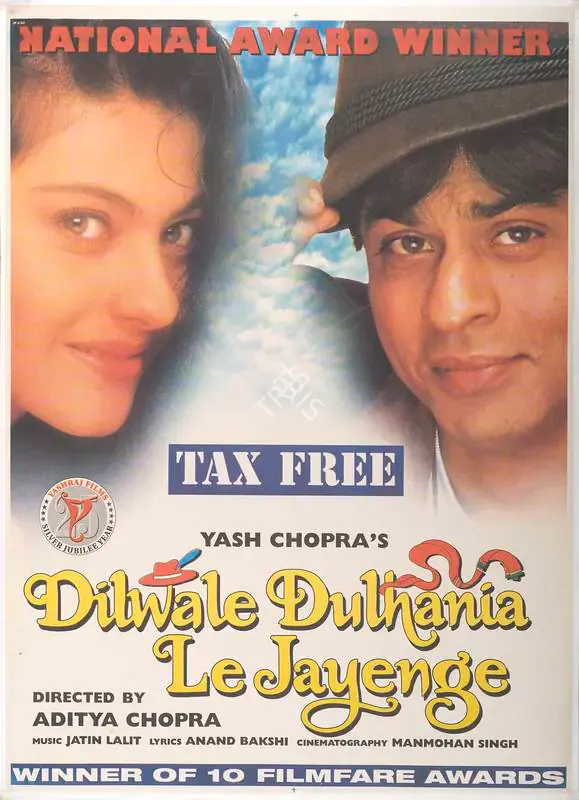 Chopra, Yash (Producer), Dilwale Dulhania Le Jayenge, 1995 | Full Sheet Poster | CinemaEducation | 00768053