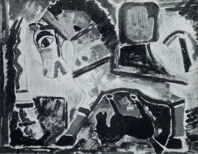 Husain, M.F. (Artist). Dul Dul Horse, n.d. | Painting