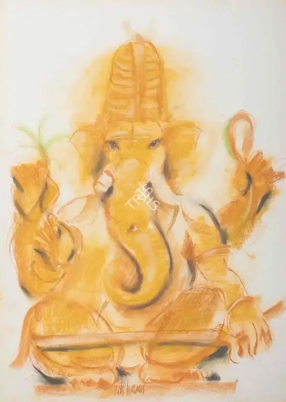 Tharani, Thota (Artist). Ganesha, n.d. | Painting
