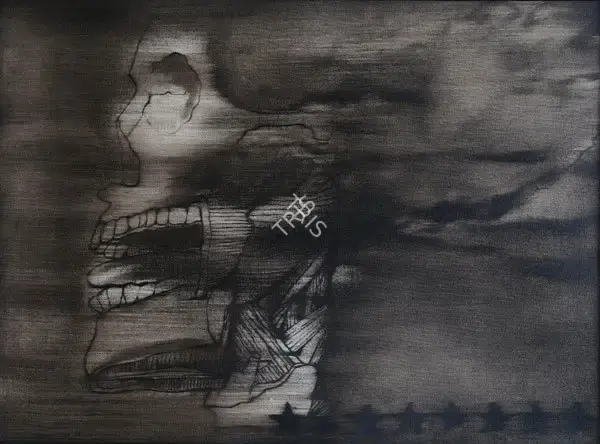 Komu, Riyas (Artist). Excavated Laugh. Oil on canvas, 2007 | Painting | FineArts | 00644929