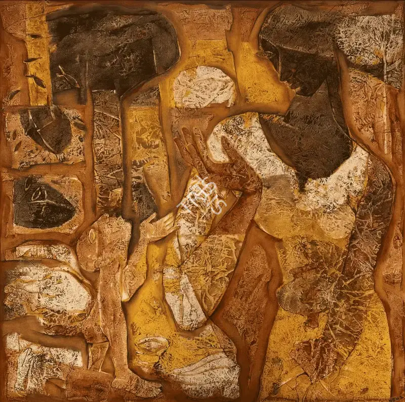 Jane, Basawaraj L. (Artist). Dream (2). Oil on canvas, 2003 | Painting | EconomicsArt | 00872282