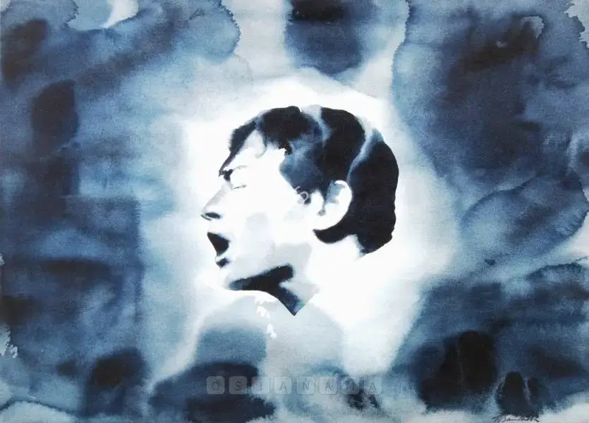 Santhosh, T.V. (Artist). Vibrations. Watercolour on paper, n.d. | Painting | FineArts | 00898301