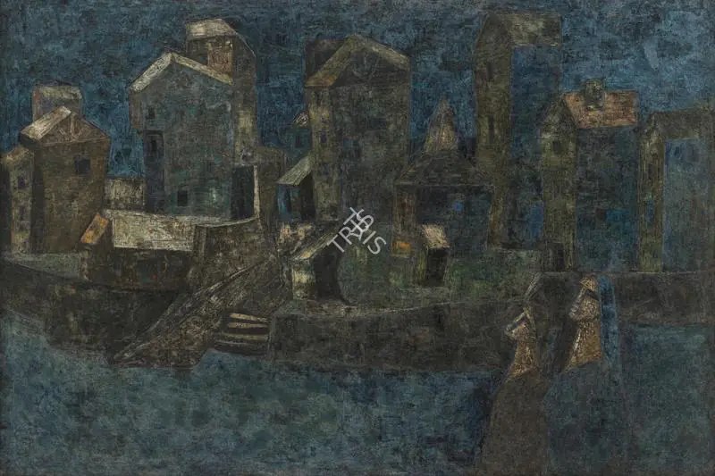 Sagara, Piraji (Artist). Mute Evening. Oil on canvas, 1962 | Painting | FineArts | 00418565