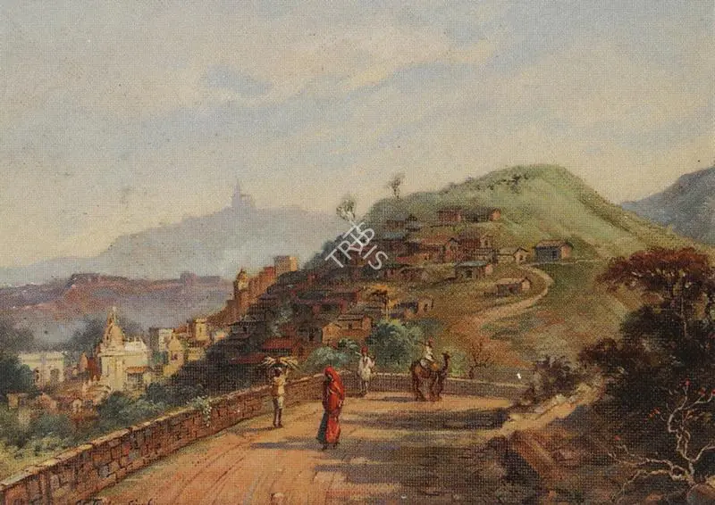 Singh, S.G. Thakur (Artist). Back Approach to Udaipur. Oil on board, 1933 | Painting | FineArts | 00375866