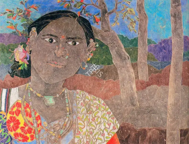 Goud, K. Laxma (Artist). Untitled, 2001 | Painting