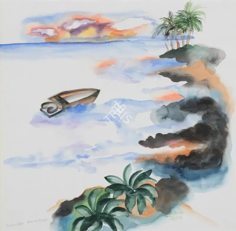 Khakhar, Bhupen (Artist). Sea View Form Marina Resort, 1999 | Painting
