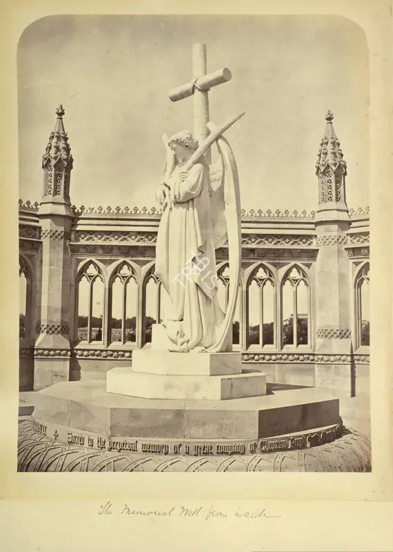 Baker, William (Photographer). The Memorial Well from inside, Kanpur. Albumen print pasted on mount, c.1865 | Antiquarian Photograph | Photography | 00115105