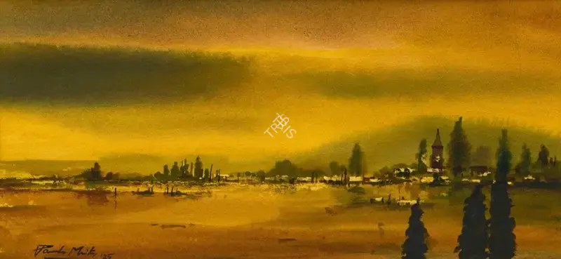 Maity, Paresh (Artist). The Creek, Nice, 2025 | Painting