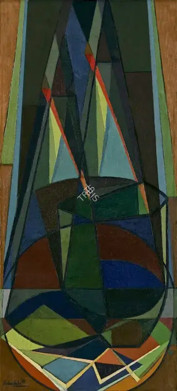 Sabavala, Jehangir (Artist). Still Life with Bottles. Oil on canvas, 1961 | Painting | FineArts | 00642494