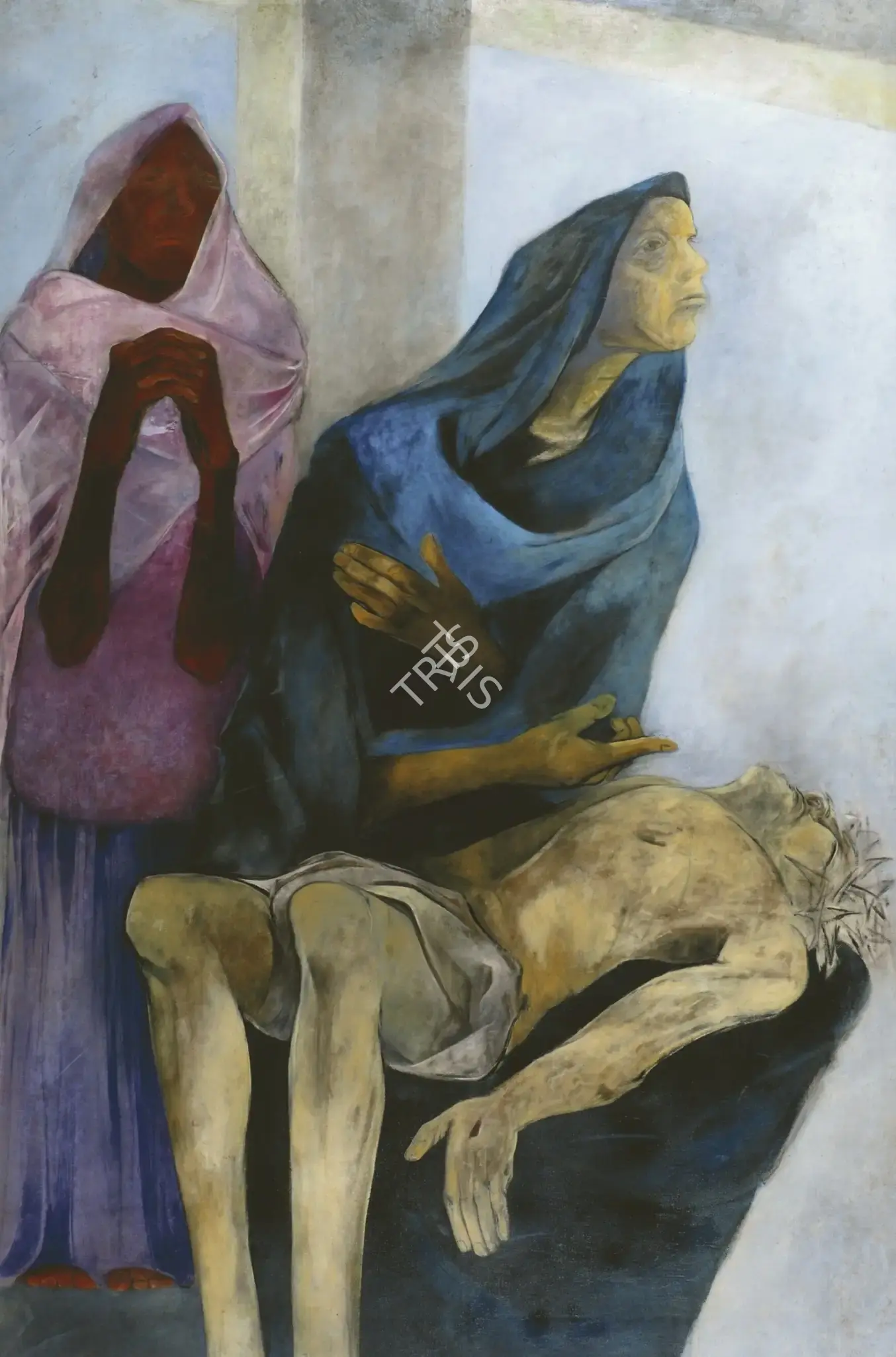 Khanna, Krishen (Artist). Untitled (Blue Pieta), 1978 | Painting