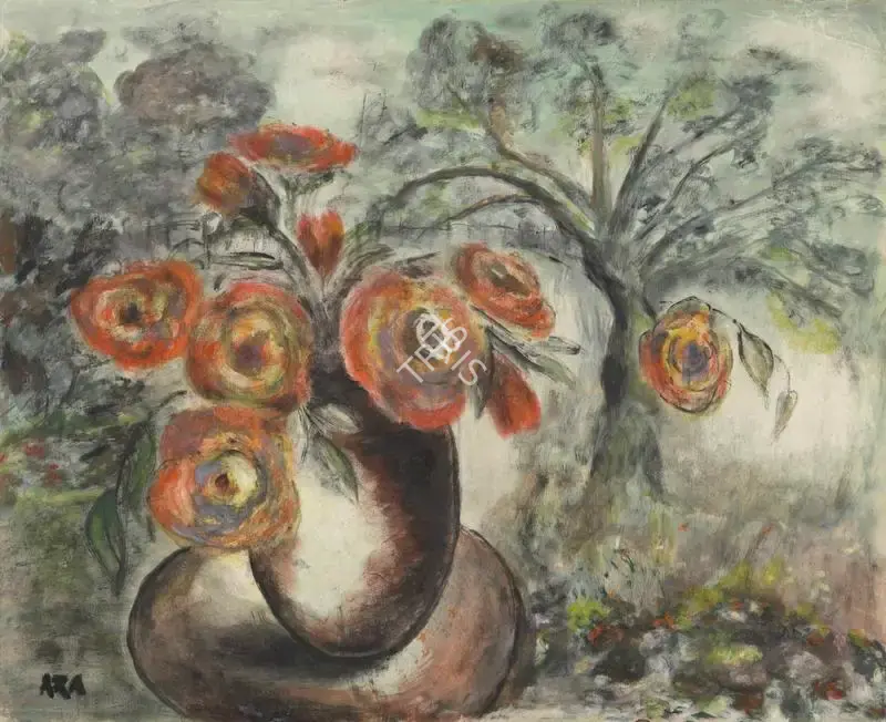 Ara, K.H. (Artist). Roses in the Forest, n.d. | Painting