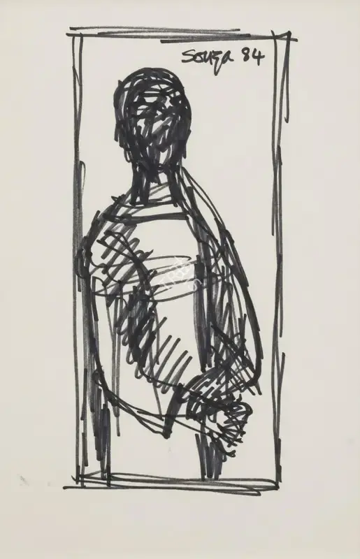 Souza, F.N. (Artist). Untitled, 1984 | Drawing