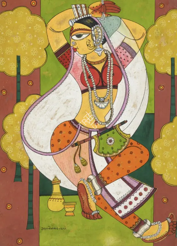 Almelkar, A.A. (Artist). Untitled, 1977 | Painting