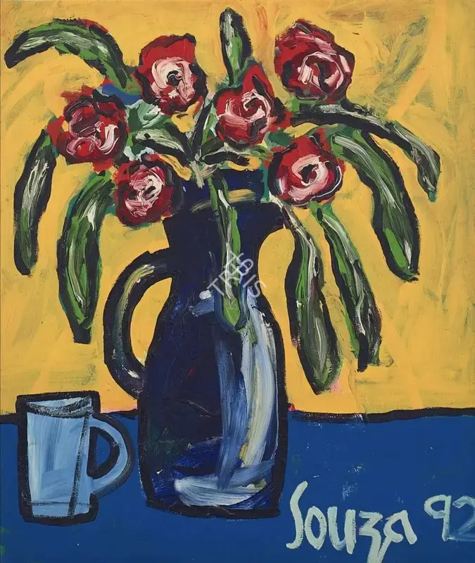 Souza, F.N. (Artist). Untitled (Still-Life), 1992 | Painting