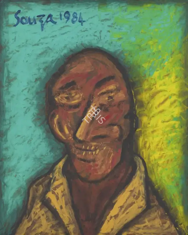 Souza, F.N. (Artist). Portrait of a Human, 1984 | Painting