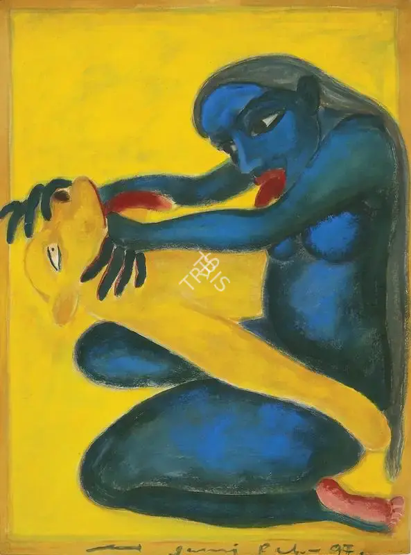 Pal, Gogi Saroj (Artist). Hathyogini Kali, 1997 | Painting