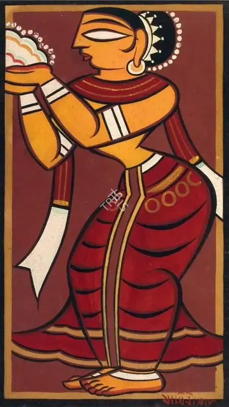 Roy, Jamini (Artist). Gopini, n.d. | Painting