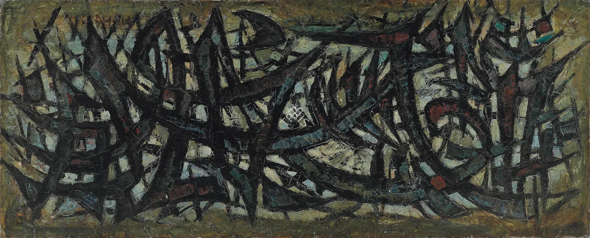 Sadequain (Artist). Composition, 1962 | Painting