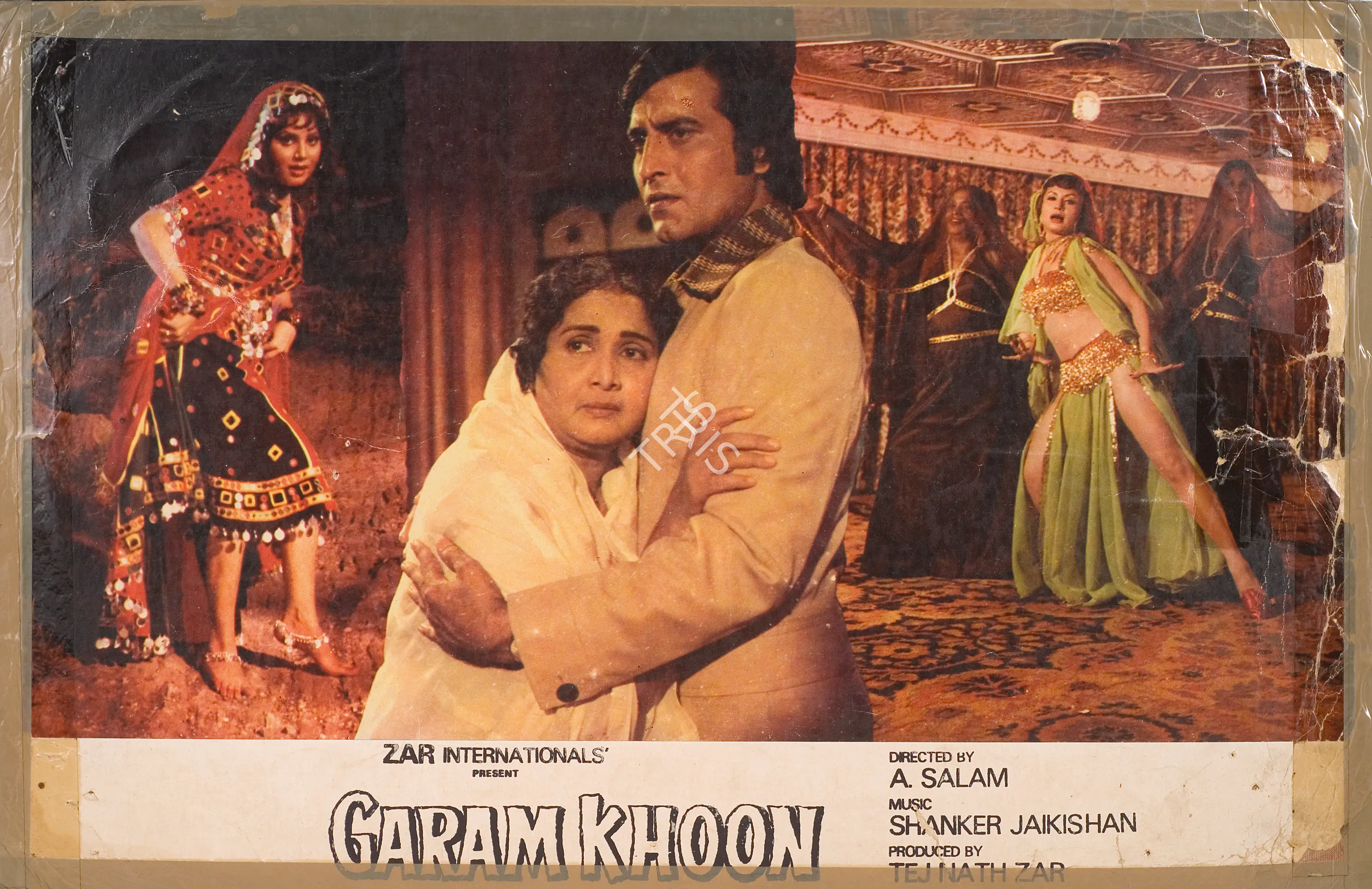 Zar, Tej Nath (Producer), Garam Khoon, 1980 | Photographic Still Mounted on Lobby Card | CinemaEducation | 00764971