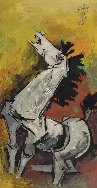 Husain, M.F. (Artist). Untitled, 1976 | Painting