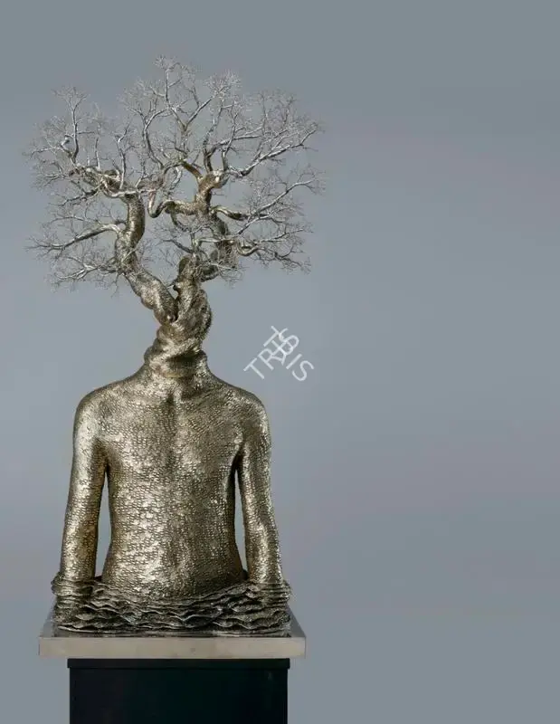 Singh, Dhananjay (Artist). I am within you - 3. Bronze and stainless steel wire, 2017 | Sculpture | FineArts | 00334963