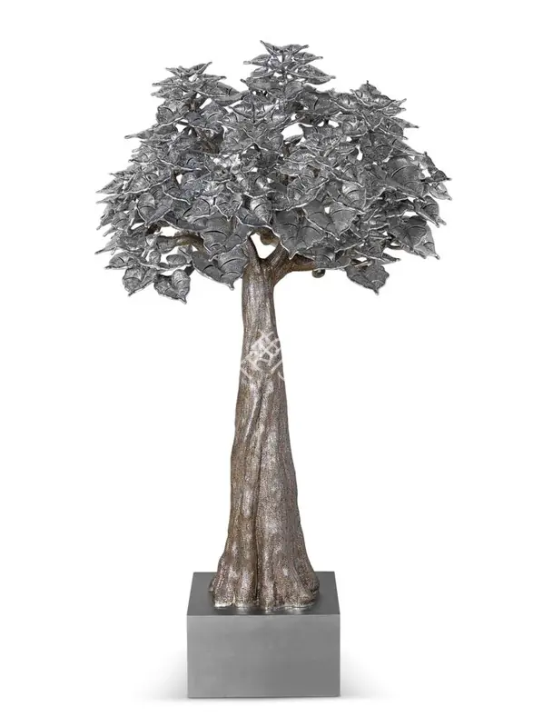 Singh, Dhananjay (Artist). The Tree. Stainless steel, 2024 | Sculpture | EconomicsArt | 00870270