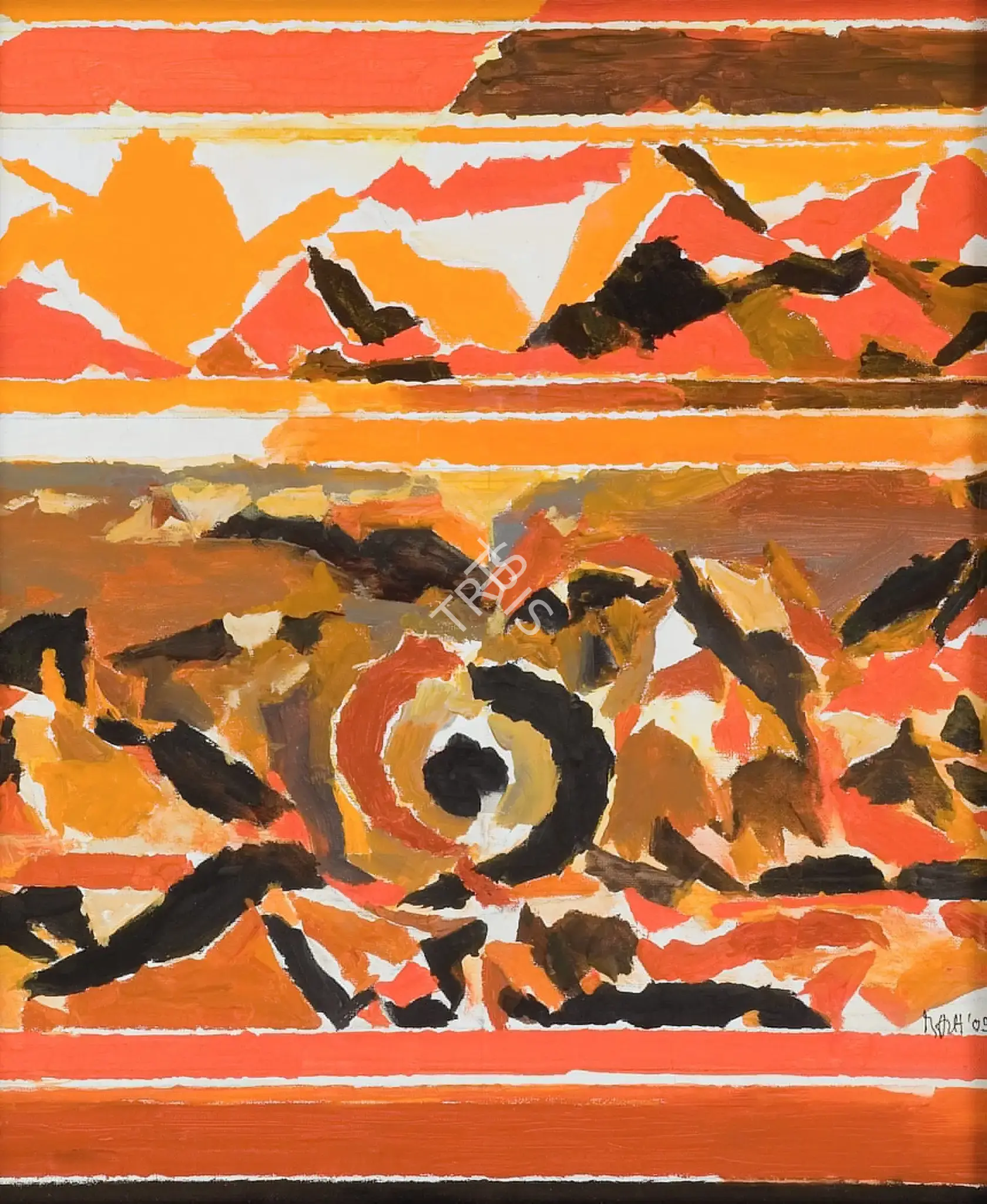 Raza, S.H. (Artist). Nagas, 2005 | Painting