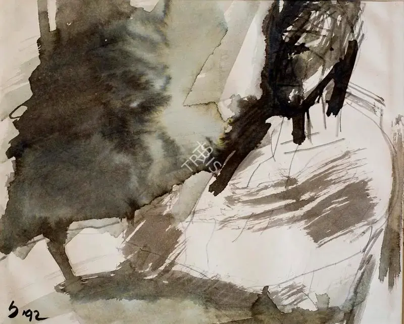 Hore, Somnath (Artist). Untitled (Figure), 1992 | Painting