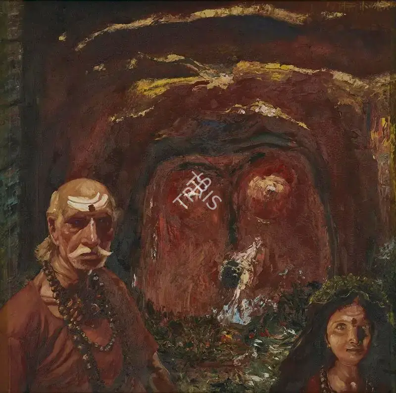 Bhattacharjee, Bikash (Artist). Morning, 1990 | Painting