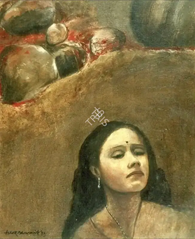 Bhowmick, Ashok (Artist). Untitled, 1996 | Painting