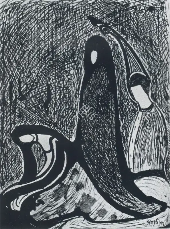 Tagore, Rabindranath (Artist). Untitled. n.d. | Marg, March 1961 | Painting | FineArts | 00674323