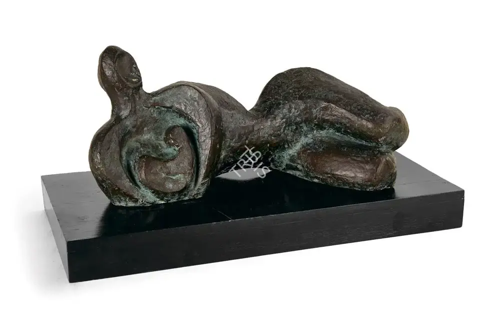 Dasgupta, Prodosh (Artist). Mother & Child Reclining, 1976 | Sculpture