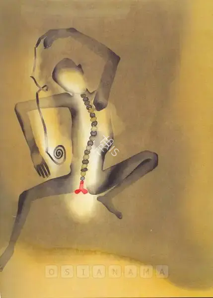 Dodiya, Atul (Artist). Fakir With Long Nail - I, 2002 | Painting