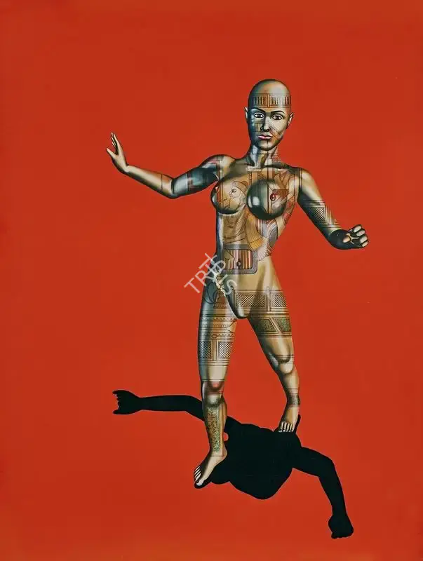 Upadhyay, Chintan (Artist). New Breed / Hybrid. Oil and acrylic on canvas, 2006 | Painting | FineArts | 00352351