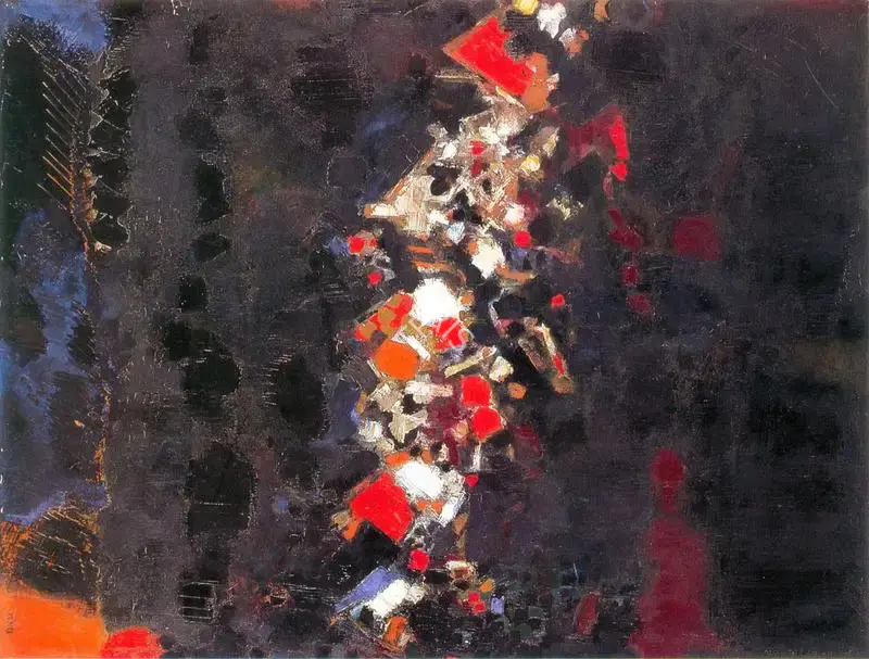Raza, S.H. (Artist). Nuit Provencale, 1960 | Painting