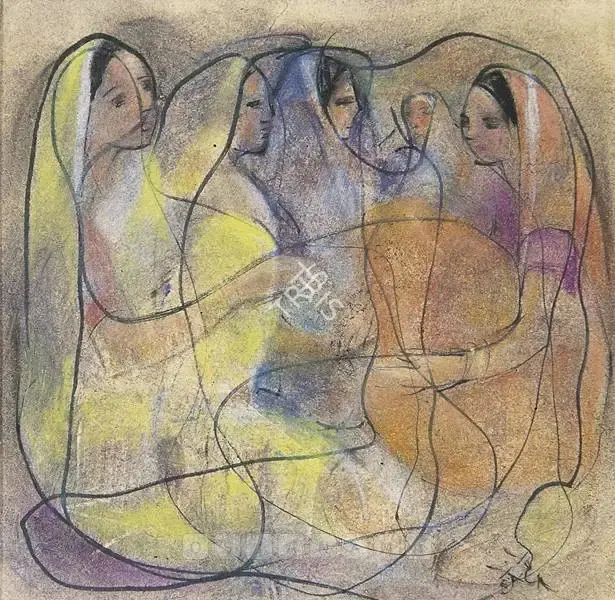 Bendre, N.S. (Artist). Place Of Worship, 1945 | Painting