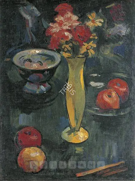 Langhammer, Walter (Artist). Still-Life With Flowers. Oil on board, 1944-1946 | Painting  | 00877539