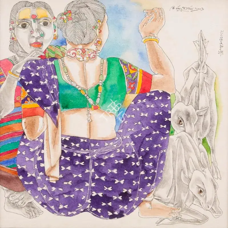 Goud, K. Laxma (Artist). Untitled, 2003 | Painting