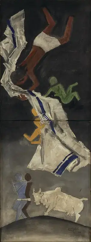 Husain, M.F. (Artist). Untitled - Mother Teresa Series, 1980 | Painting