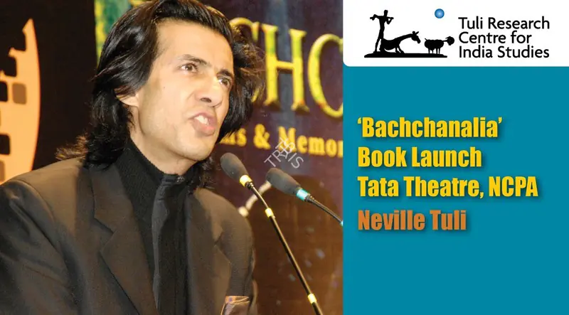 Tuli Research Centre for India Studies (Editor). Neville Tuli at ‘Bachchanalia’ Book Launch – Tata Theatre, NCPA, 02 January 2009 | In-house Video | CinemaEducation | 00876591