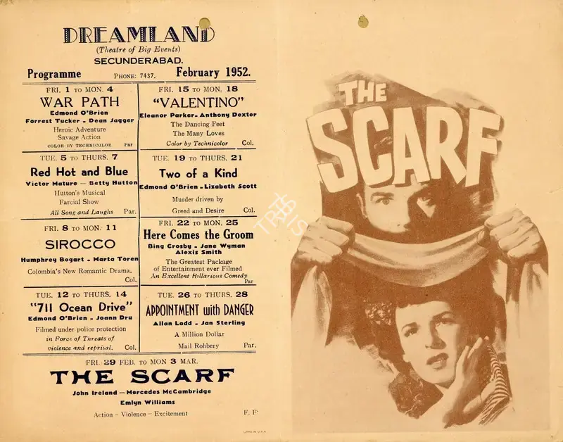 Productions, Gloria (Producer), The Scarf, 1951 | Handbill | CinemaEducation | 00893996