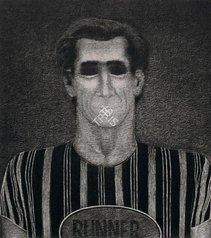 Broota, Rameshwar (Artist). Jeeta. Oil on canvas scraped with blade, 1990 | Painting | FineArts | 00548098