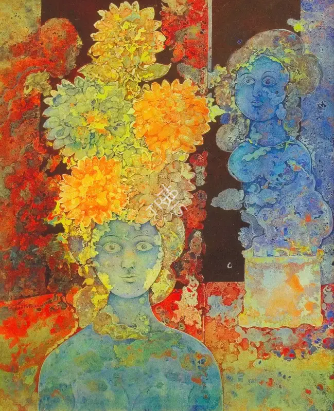Burman, Sakti (Artist). Untitled. Oil on canvas, n.d. | Painting | FineArts | 00574878