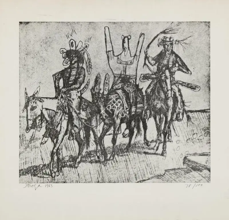 Souza, F.N. (Artist). Untitled, 1963 | Graphic Art
